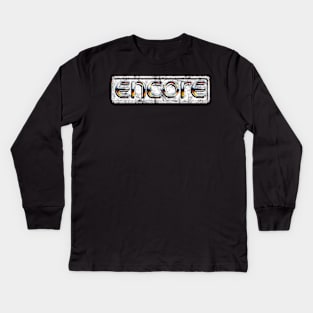 Retro Video Games Encore Logo Vintage Kids Long Sleeve T-Shirt